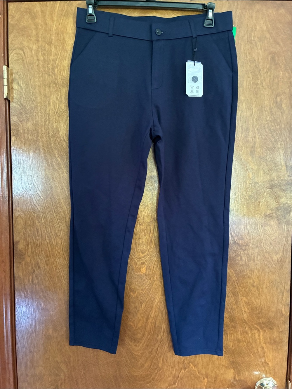I Chosy Slim Tailored Chino Pants — Navy Size 12